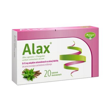 Alax tabletki drażowane 20 szt.
