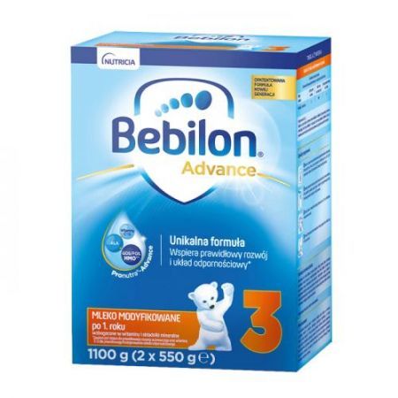 Bebilon 3 advance mleko modyfikowane po 1 roku życia 1100 g- data ważności 07.01.2023