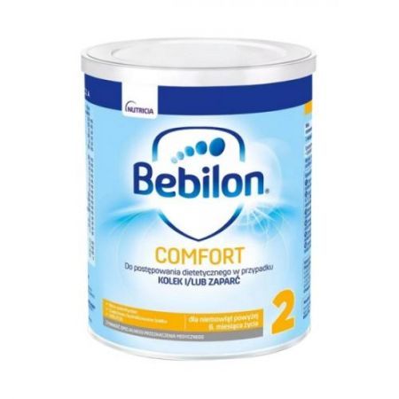 Bebilon COMFORT 2 mleko następne na kolki i zaparcia po 6 miesiącu 400g data ważności 22.02.2023r