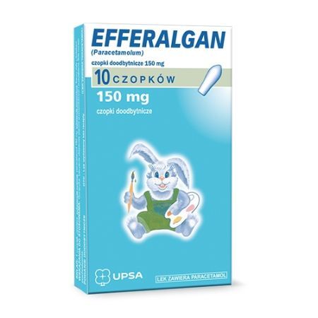Efferalgan 150 mg czopki doodbytnicze x 10 szt.