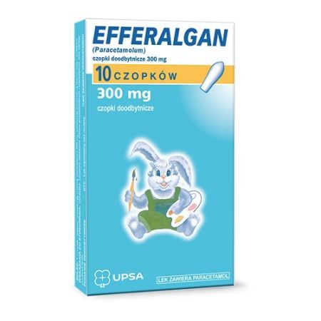 Efferalgan 300 mg czopki doodbytnicze x 10 szt.