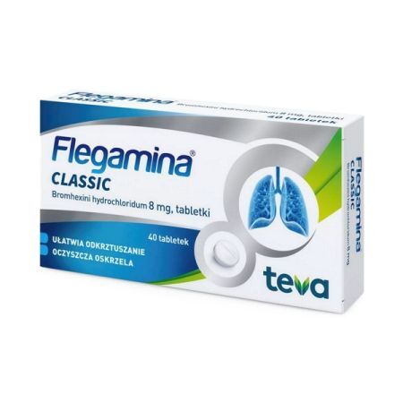 Flegamina Classic 8 mg tabletki 40 szt.
