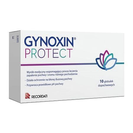 GYNOXIN PROTECT globulki dopochwowe 10 szt.