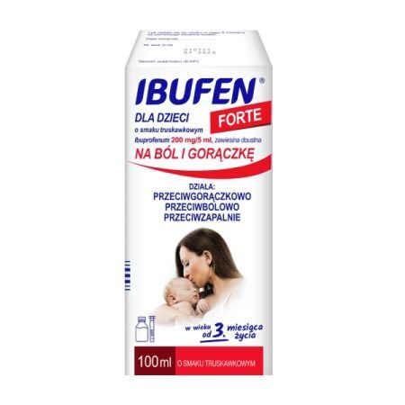 Ibufen dla dzieci Forte truskawka zawiesina doustna  100 ml