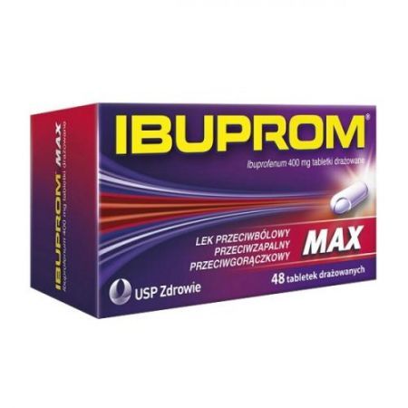 Ibuprom MAX 400mg tabletki drażowane x 48 szt.
