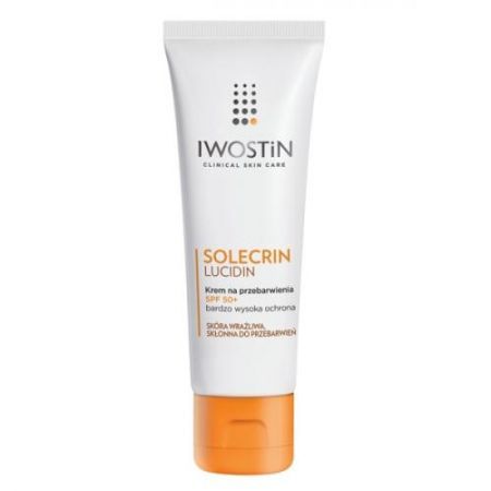 IWOSTIN SOLECRIN LUCIDIN z SPF50+  Krem na przebarwienia do skóry wrażliwej 50ml
