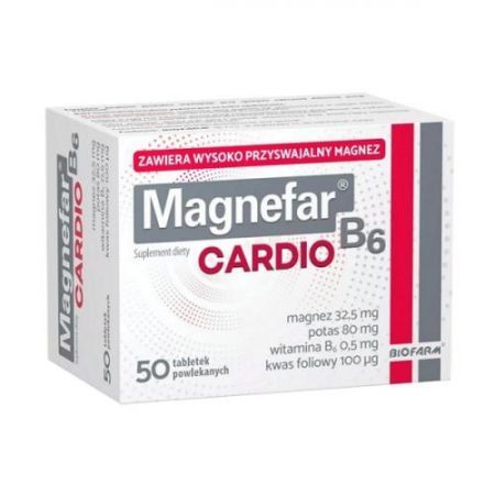 Magnefar B6 Cardio tabletki  50szt