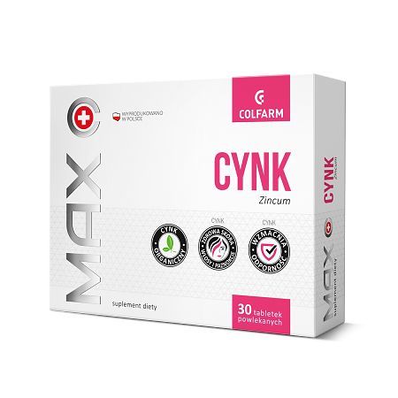 MAX Cynk 10 mg tabletki x 30 szt. COLFARM