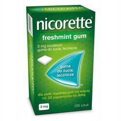 Nicorette Freshmint Gum 2mg 105 sztuk