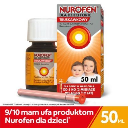 Nurofen  200mg/5ml  Forte zawiesina dla dzieci 50 ml 