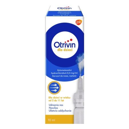 Otrivin 0,5 mg/ml aerozol do nosa dla dzieci 10ml