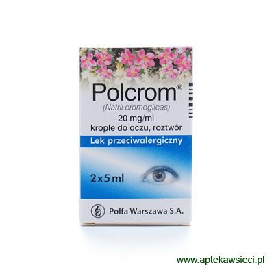 Polcrom 2 % Krople do oczu 0.02 g/1ml  2 x 5ml
