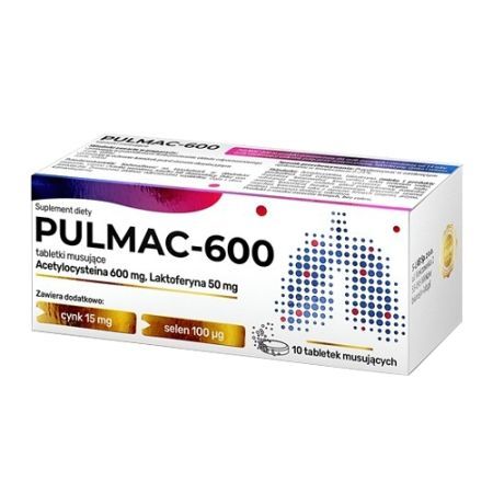 PULMAC-600 tabletki musujące 10 szt.