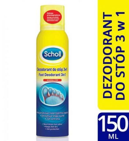 SCHOLL Dezodorant do stóp  3w1  150ml