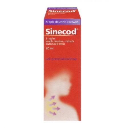 Sinecod krople 5 mg/ml 20 ml