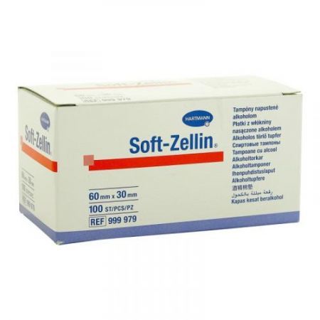 SOFT- ZELLIN Kompresy do dezynfekcji  100szt 