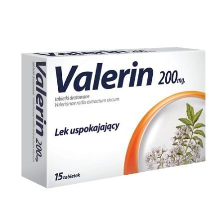 Valerin 200mg tabletki drażowe 15 szt.