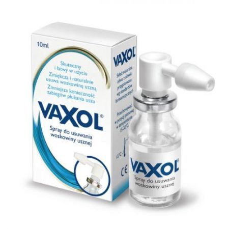 Vaxol spray do usuwania woskowiny usznej dla dzieci i dorosłych 10 ml